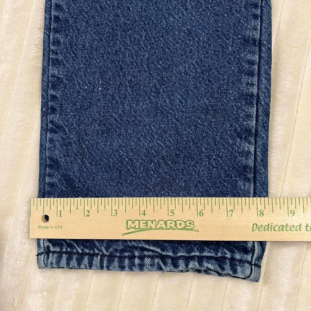 Vintage Dickies 36x28 Faded Denim Straight Leg Blue Jeans with Liner - Picture 4 of 8